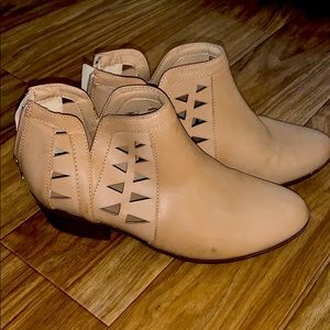 Bella Marie Beige Ankle Boots